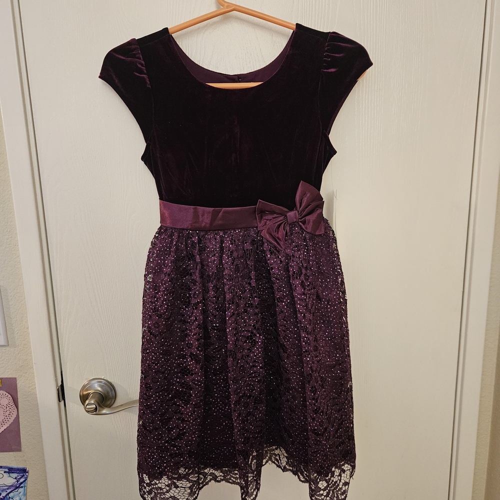 Elegant Purple Kids Dress